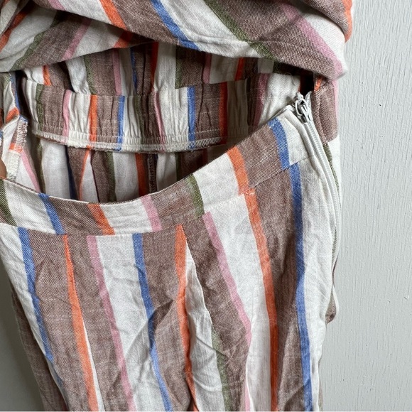 Show Me Your Mumu Val Jumpsuit Front Tie Striped Size S - Picture 6 of 11